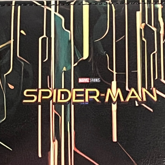 Spiderman Pleather Wallet New Red Black Marvel Comics Christmas Stocking Stuffer - Picture 4 of 8